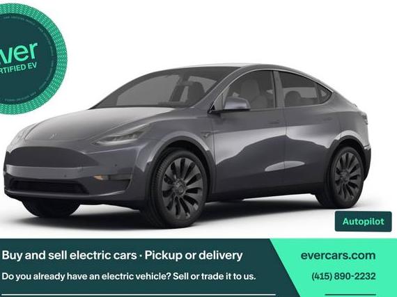 TESLA MODEL Y 2021 5YJYGDEF6MF270960 image